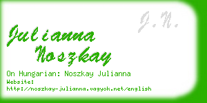 julianna noszkay business card